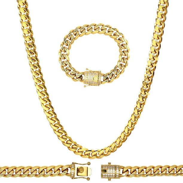 Details about Mens Miami Cuban Link Curb Chain 14k Gold Plated Hip Hop 18.5MM Thick Chain 30" Details about Mens Miami Cuban Link Curb Chain 14k Gold Plated Hip Hop 18.5MM Thick Chain 30"